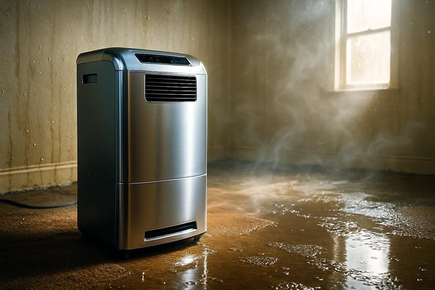 disaster cleanup with dehumidifiers