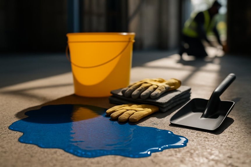 emergency spill cleanup tips