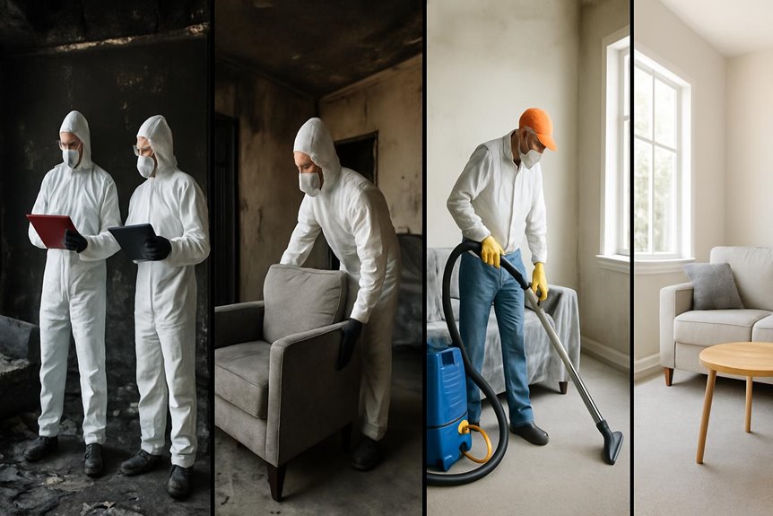 fire damage restoration steps