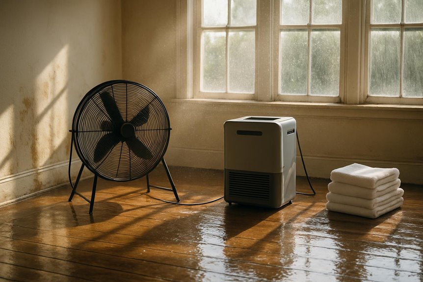 flood damage drying techniques