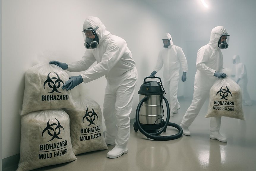 mold cleanup waste disposal